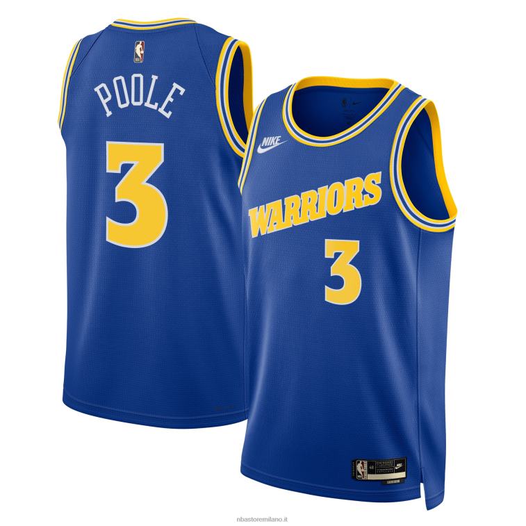 NBA 00F2L6969 maglia nike royal swingman dei golden state warriors jordan poole