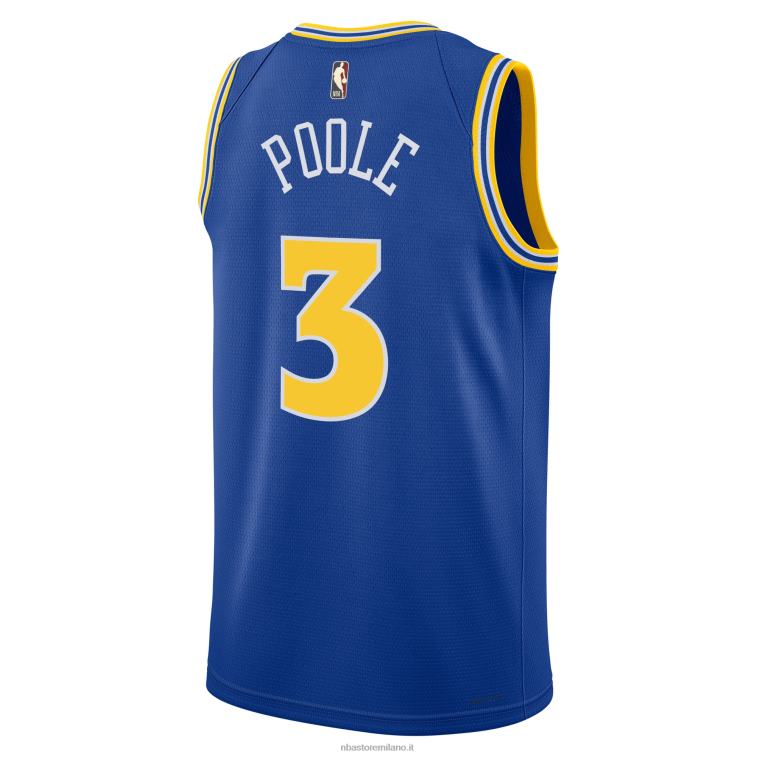 NBA 00F2L6969 maglia nike royal swingman dei golden state warriors jordan poole