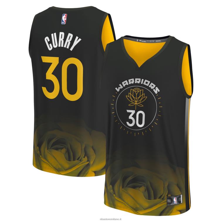 NBA 00F2L6 Golden State Warriors Stephen Curry maglia fastbreak nera