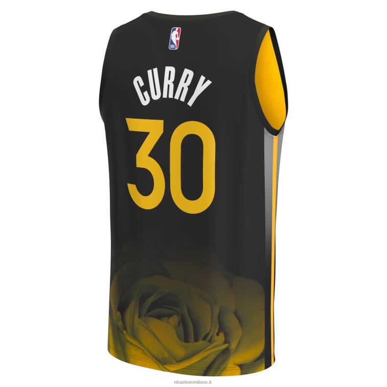 NBA 00F2L6 Golden State Warriors Stephen Curry maglia fastbreak nera