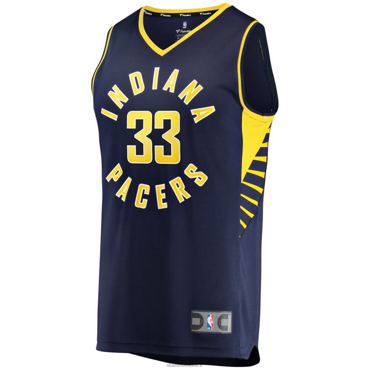 NBA 00F2L2006 maglia Indiana Pacers Myles Turner Navy Fast Break replica