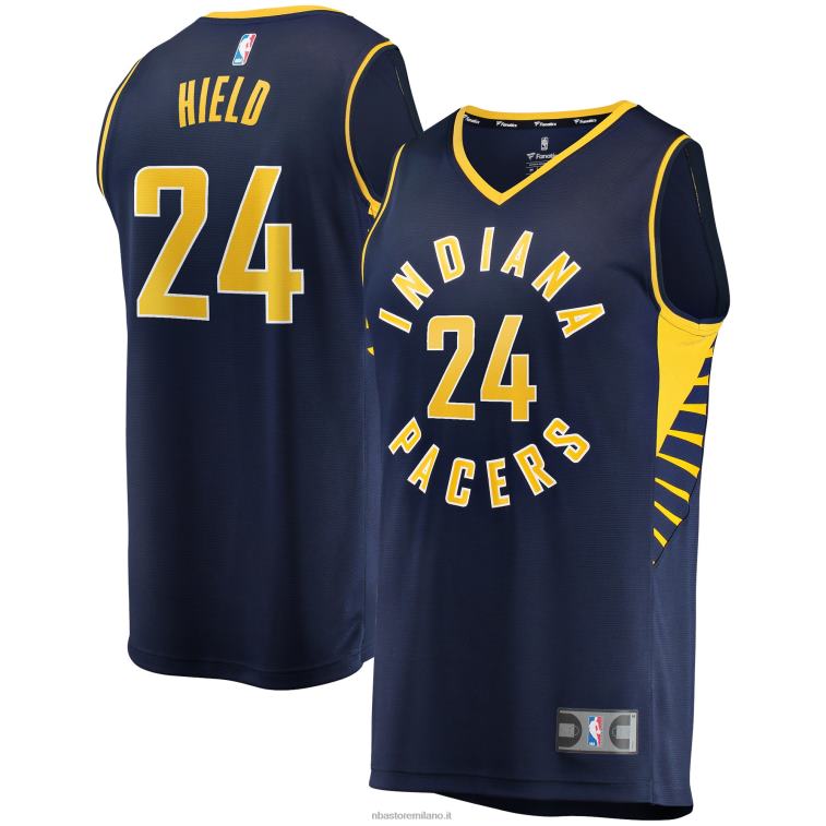 NBA 00F2L3147 maglia Indiana Pacers Buddy Hield Navy Fast Break replica