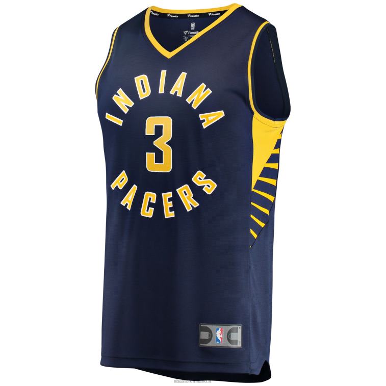 NBA 00F2L4668 maglia indiana pacers chris duarte navy replica fast break