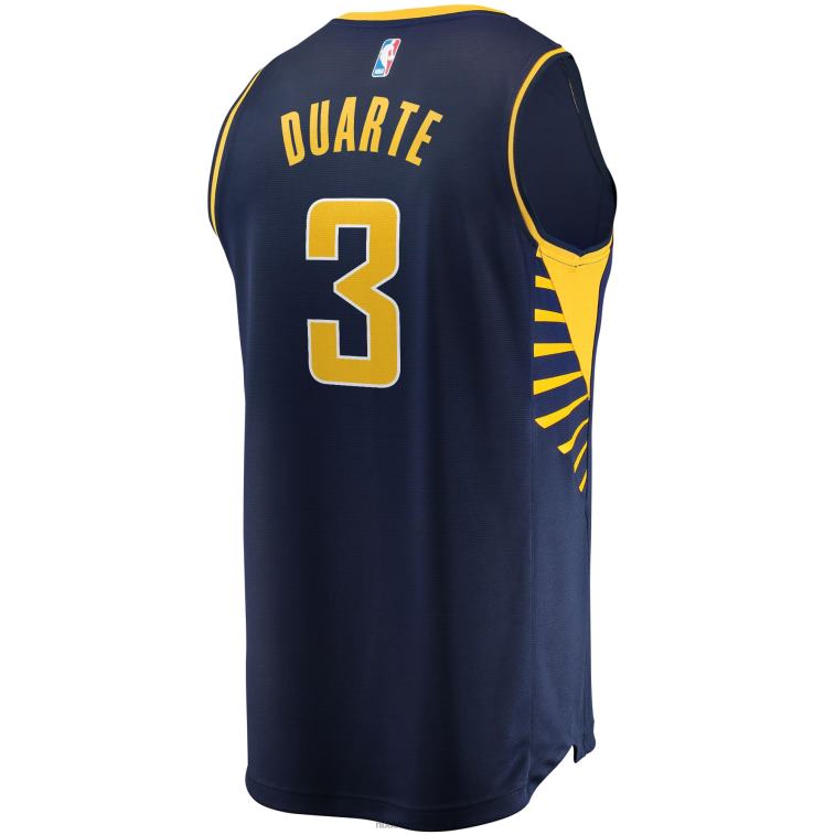 NBA 00F2L4668 maglia indiana pacers chris duarte navy replica fast break