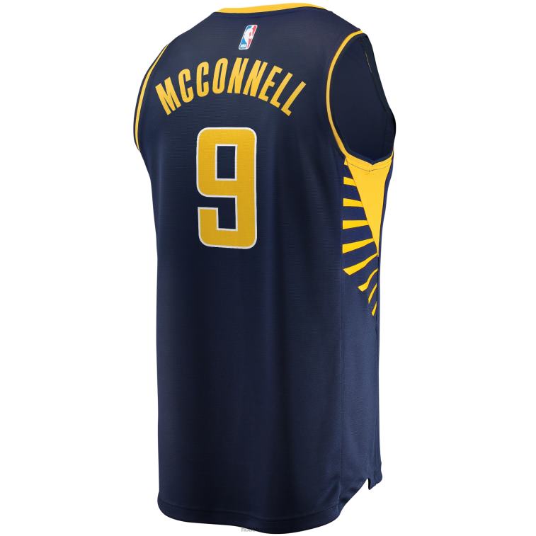NBA 00F2L4982 indiana pacers t.j. maglia replica giocatore fast break blu navy mcconnell