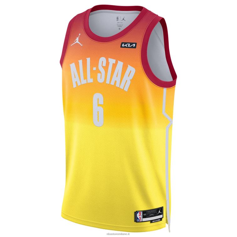 NBA 00F2L299 lebron james jordan brand maglia swingman all-star game arancione