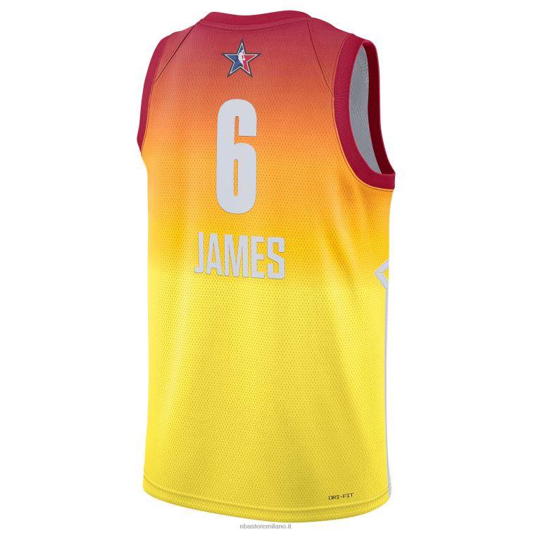 NBA 00F2L299 lebron james jordan brand maglia swingman all-star game arancione