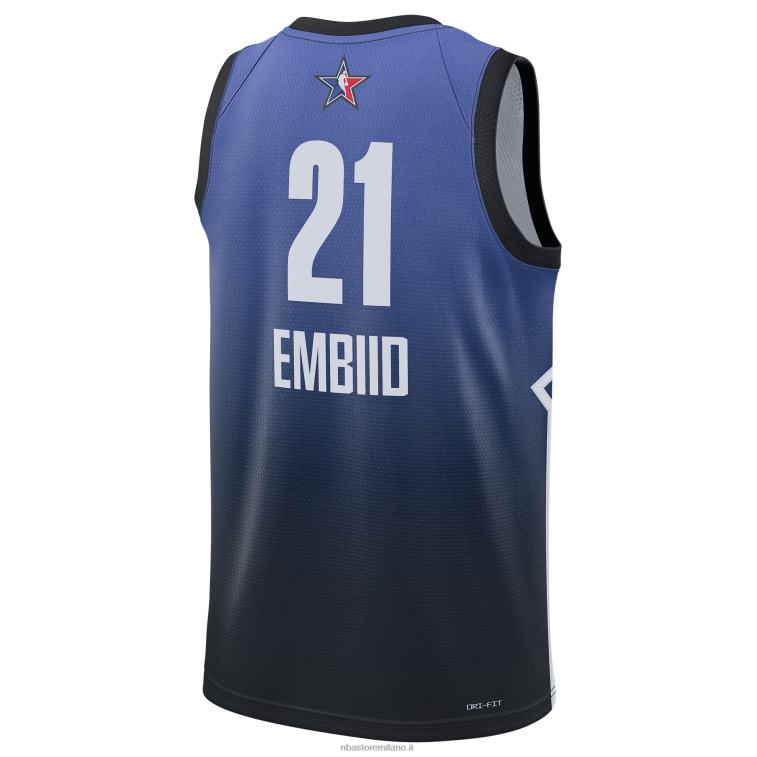 NBA 00F2L324 maglia joel embiid jordan marca blu all-star swingman