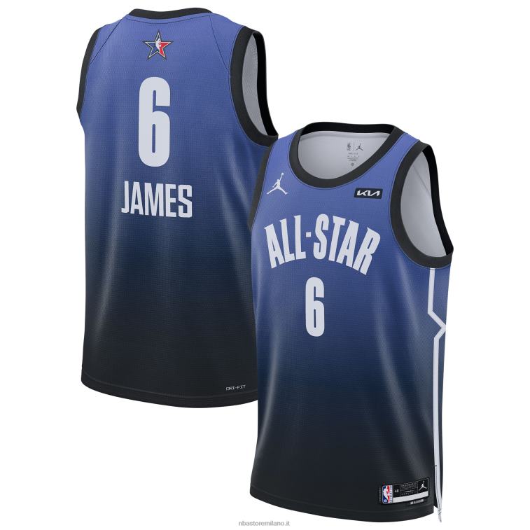 NBA 00F2L413 lebron james jordan marca maglia swingman blu all-star game