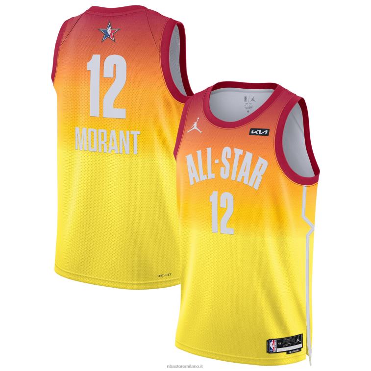 NBA 00F2L7484 ja morant jordan marca maglia swingman arancione all-star game