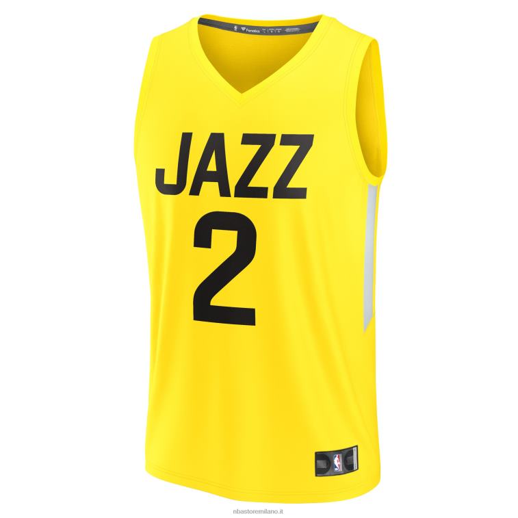 NBA 00F2L7785 utah jazz collin sexton oro maglia replica fast break