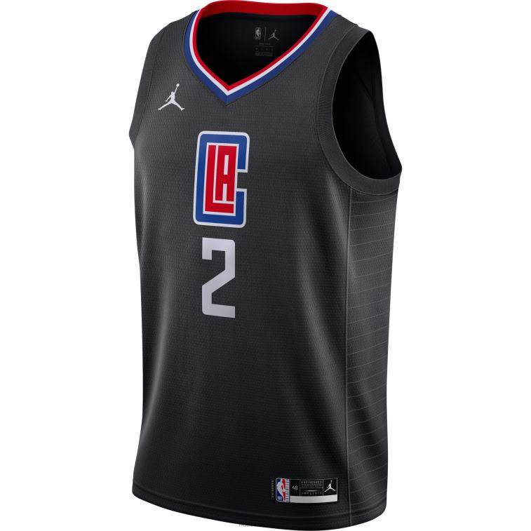 NBA 00F2L1105 la clippers kawhi leonard jordan marca maglia swingman nera