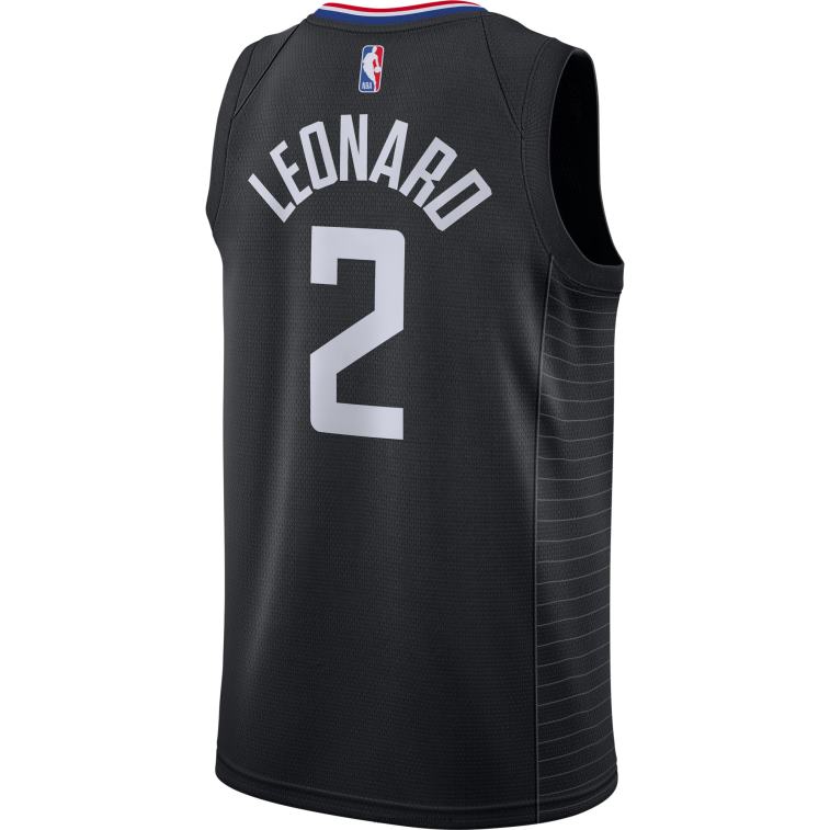 NBA 00F2L1105 la clippers kawhi leonard jordan marca maglia swingman nera