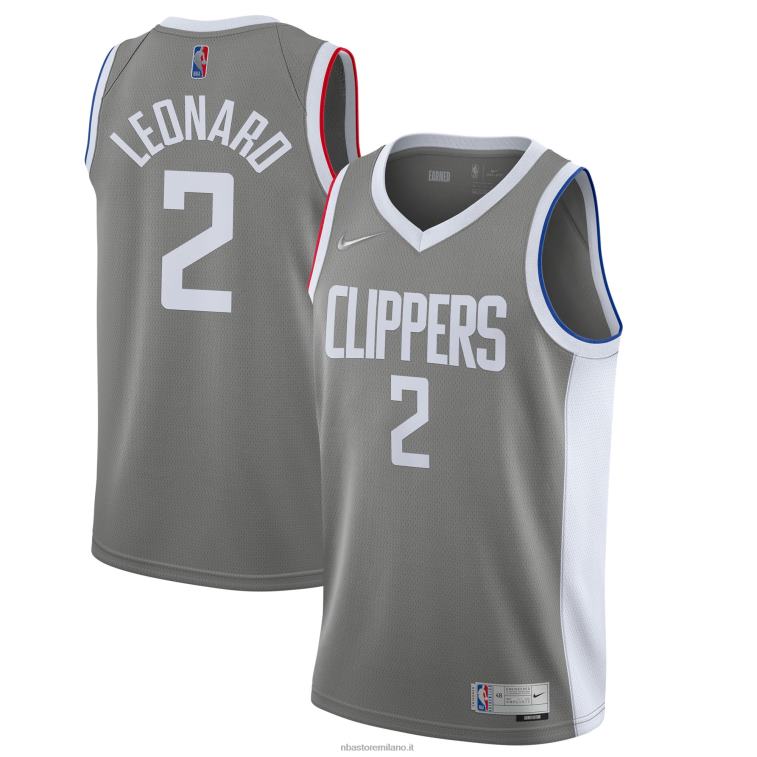 NBA 00F2L1161 la clippers kawhi leonard nike maglia giocatore swingman grigio - edizione guadagnata