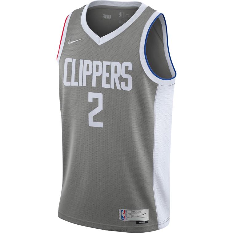 NBA 00F2L1161 la clippers kawhi leonard nike maglia giocatore swingman grigio - edizione guadagnata