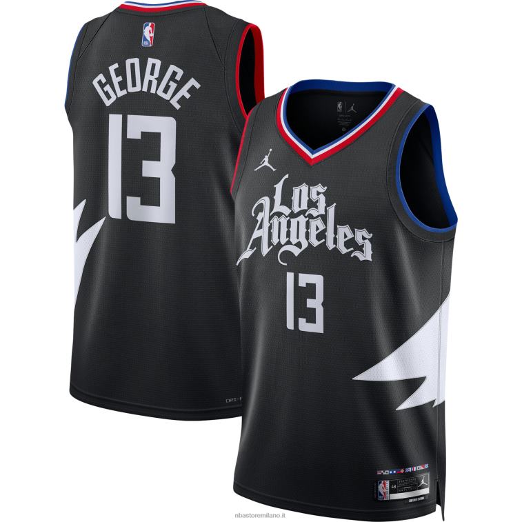 NBA 00F2L161 maglia swingman nera marca la clippers paul george jordan