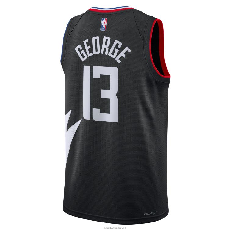NBA 00F2L161 maglia swingman nera marca la clippers paul george jordan