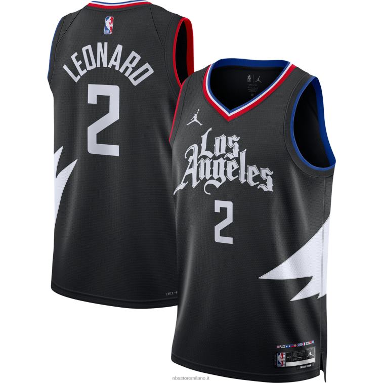 NBA 00F2L206 la clippers kawhi leonard jordan marca maglia swingman nera