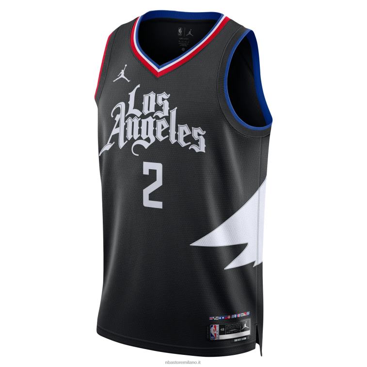 NBA 00F2L206 la clippers kawhi leonard jordan marca maglia swingman nera