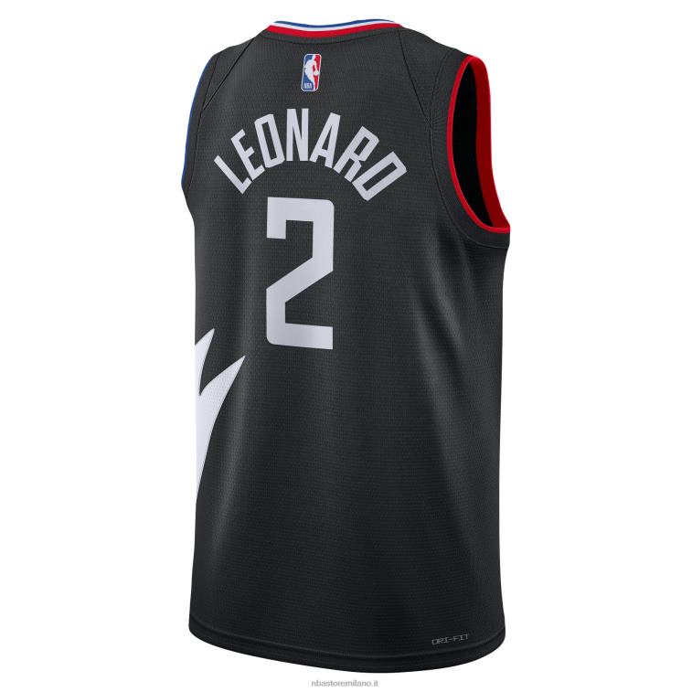 NBA 00F2L206 la clippers kawhi leonard jordan marca maglia swingman nera