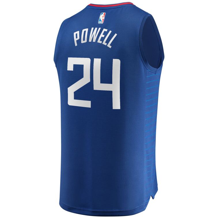 NBA 00F2L8751 la clippers norman powell royal fast break replica maglia
