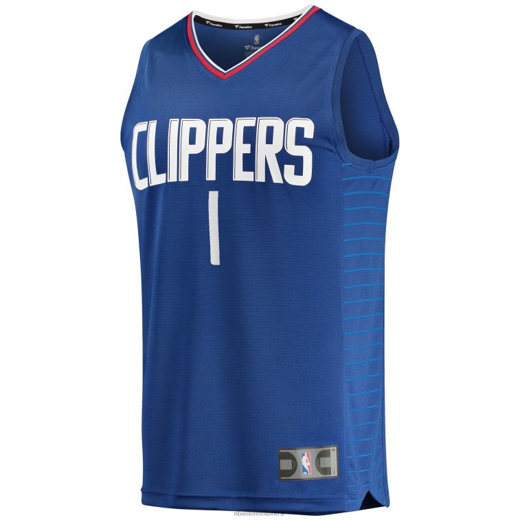 NBA 00F2L8758 la clippers reggie jackson royal fast break giocatore maglia