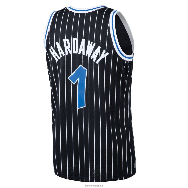 NBA 00F2L1446 orlando magic penny hardaway mitchell & ness black hardwood classici maglia swingman