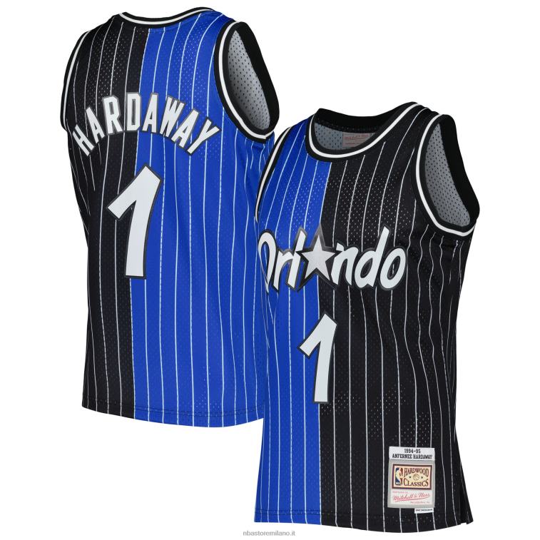 NBA 00F2L1832 orlando magic penny hardaway mitchell & ness blue/black hardwood classics split swingman jersey