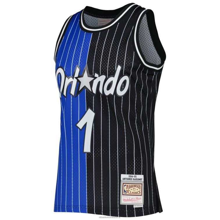 NBA 00F2L1832 orlando magic penny hardaway mitchell & ness blue/black hardwood classics split swingman jersey