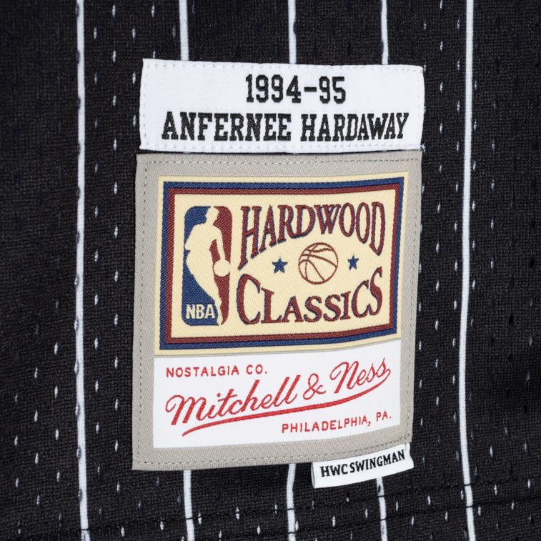 NBA 00F2L1832 orlando magic penny hardaway mitchell & ness blue/black hardwood classics split swingman jersey