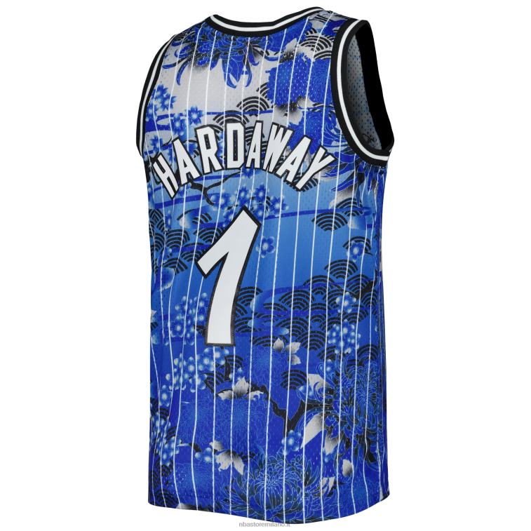 NBA 00F2L2228 orlando magic penny hardaway mitchell & ness blue hardwood classici maglia swingman capodanno lunare