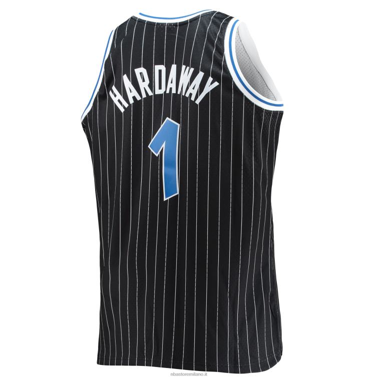 NBA 00F2L3242 orlando magic penny hardaway mitchell & ness black big & tall hardwood classici maglia swingman