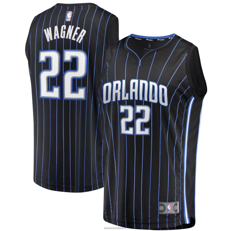 NBA 00F2L4507 orlando magic franz wagner maglia nera contropiede replica