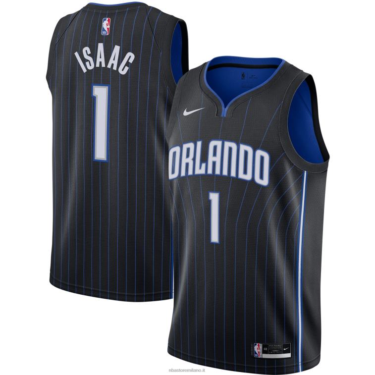 NBA 00F2L4788 orlando magic jonathan isaac nike maglia swingman nera