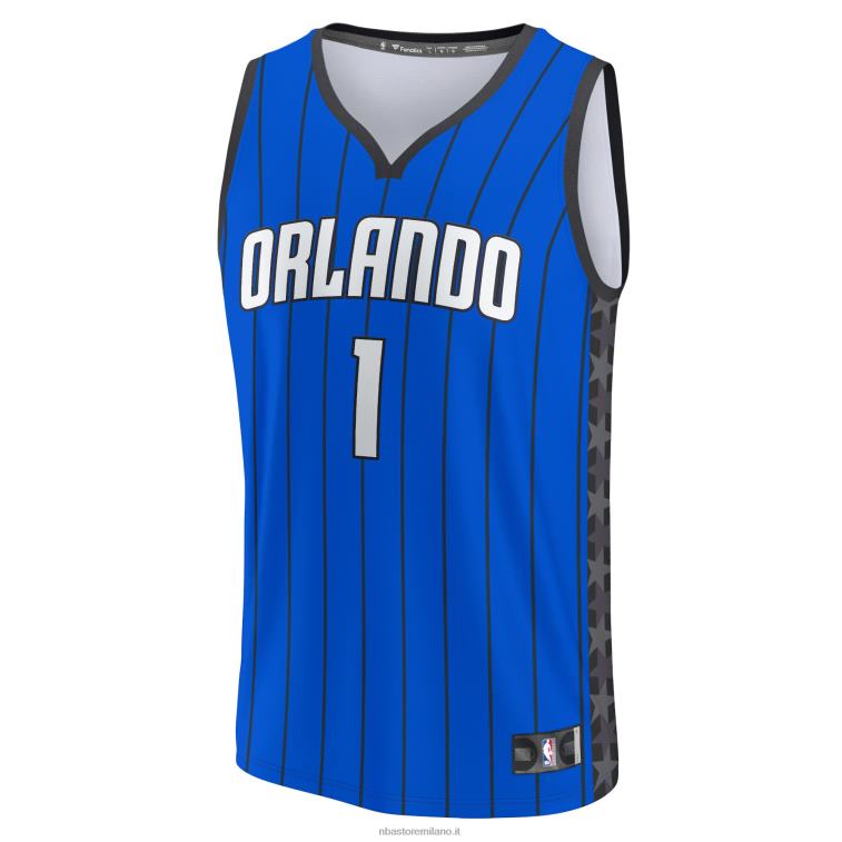 NBA 00F2L4967 orlando magic jonathan isaac maglia replica fast break blu