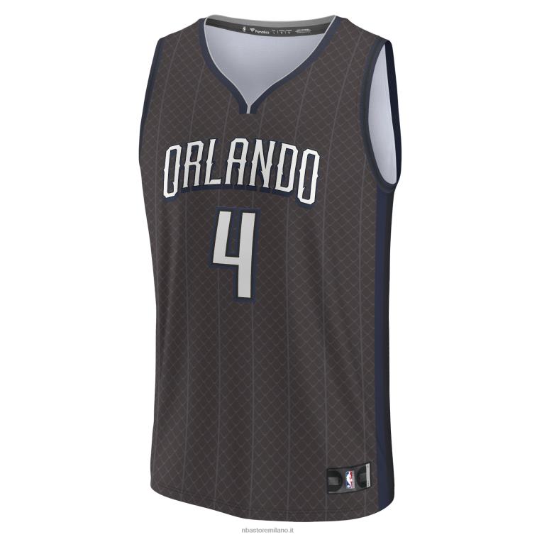 NBA 00F2L5362 orlando magic jalen suggerisce maglia fastbreak nera