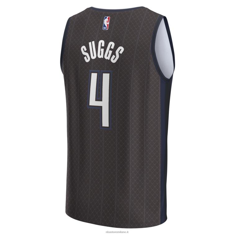 NBA 00F2L5362 orlando magic jalen suggerisce maglia fastbreak nera