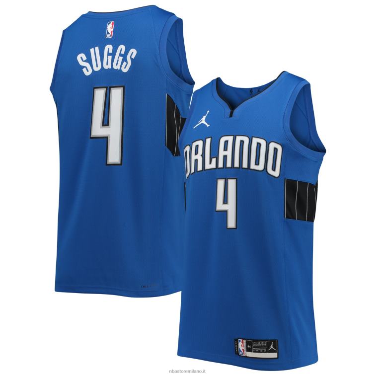 NBA 00F2L5707 orlando magic jalen suggerisce la maglia swingman blu di marca jordan