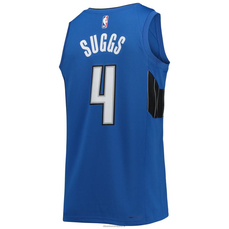 NBA 00F2L5707 orlando magic jalen suggerisce la maglia swingman blu di marca jordan