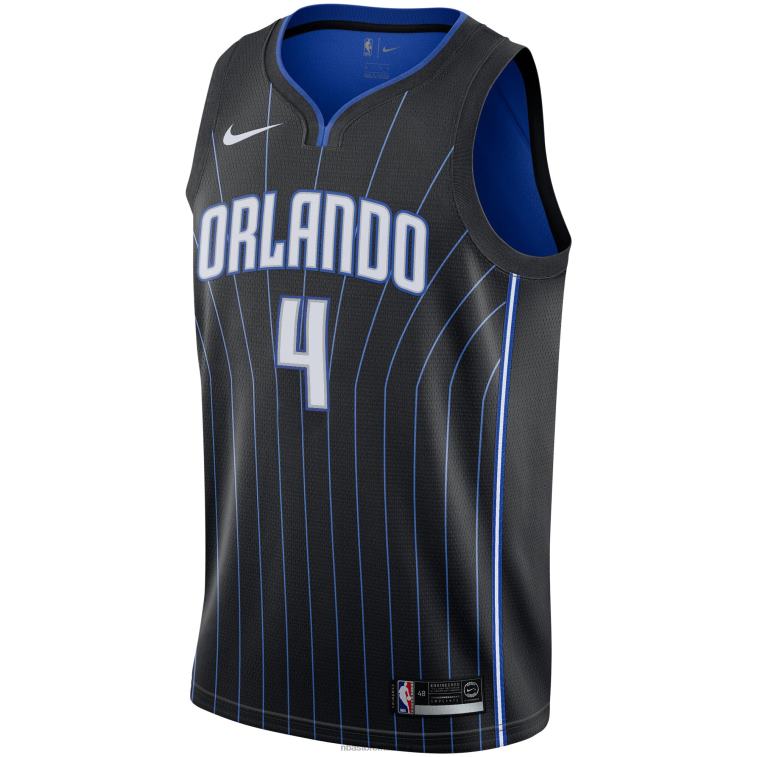 NBA 00F2L5718 orlando magic jalen suggerisce nike black 2021 draft first round pick maglia swingman