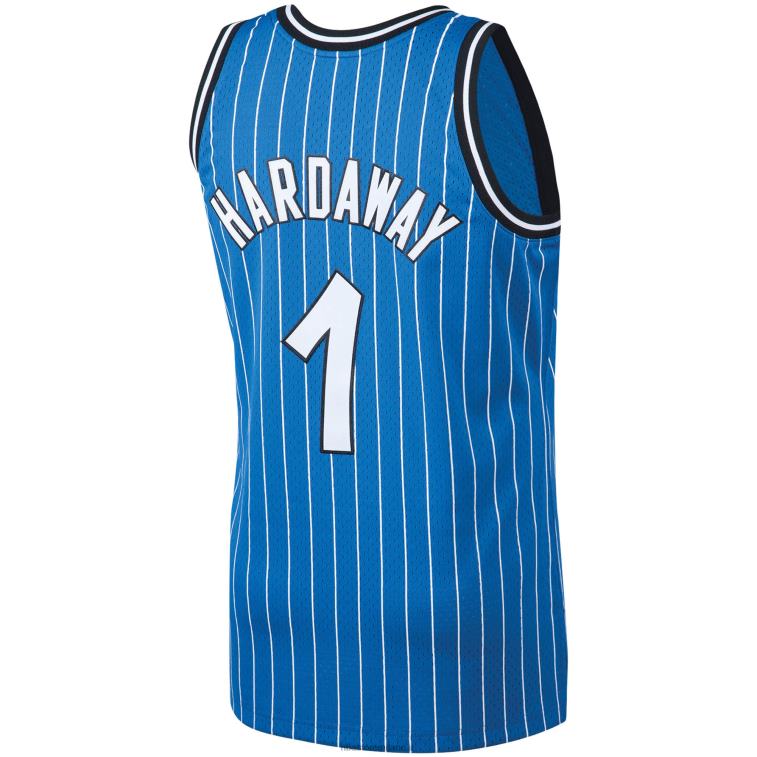 NBA 00F2L761 orlando magic penny hardaway mitchell & ness blue big & tall maglia classica in legno duro