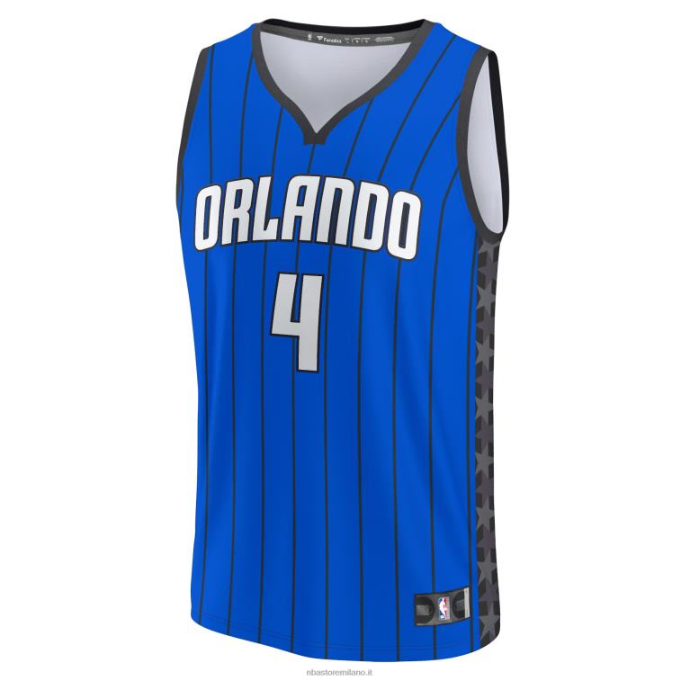 NBA 00F2L7851 orlando magic jalen suggerisce maglia replica fast break blu