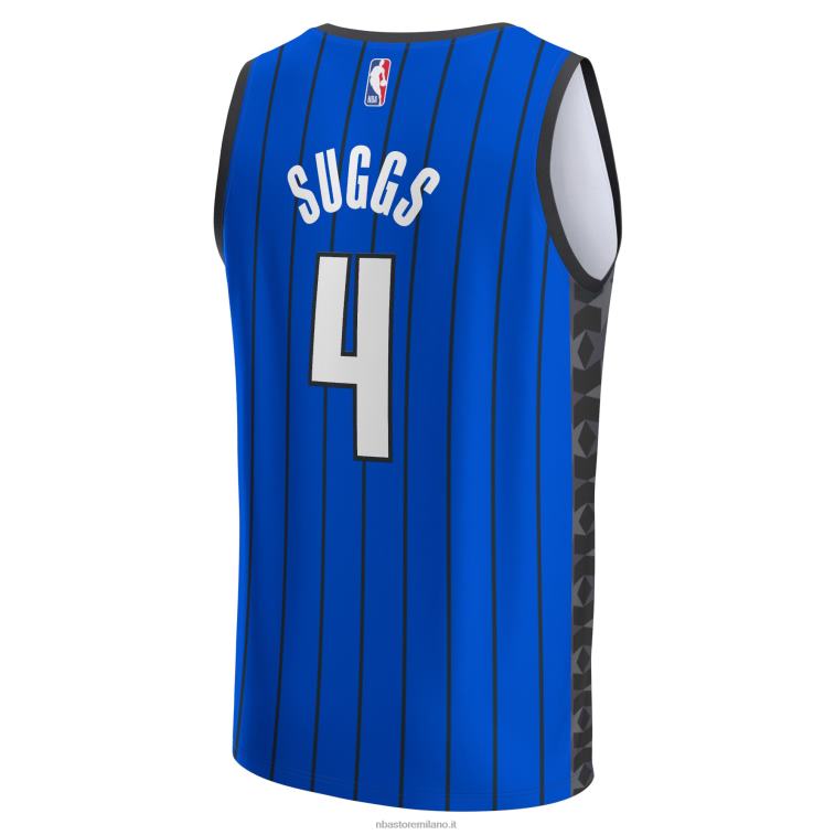NBA 00F2L7851 orlando magic jalen suggerisce maglia replica fast break blu