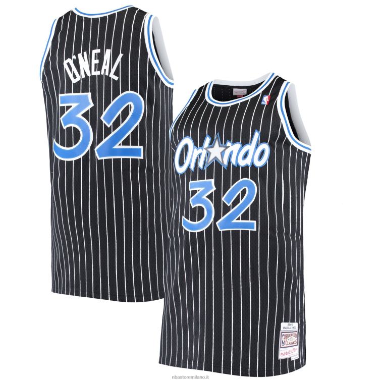 NBA 00F2L894 orlando magic shaquille o\'neal mitchell & ness black big & tall maglia classica in legno duro