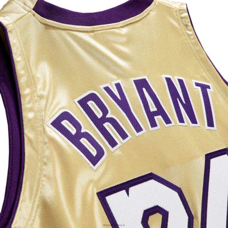 NBA 00F2L1200 los angeles lakers kobe bryant oro hall of fame classe del 2020 # 24 maglia in legno autentico