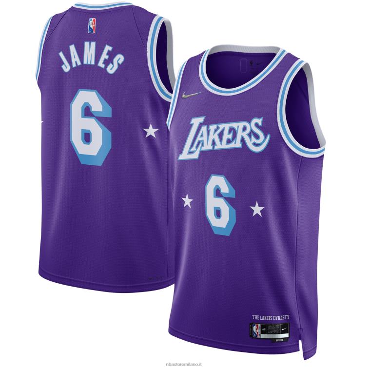 NBA 00F2L1431 los angeles lakers lebron james maglia viola swingman nike