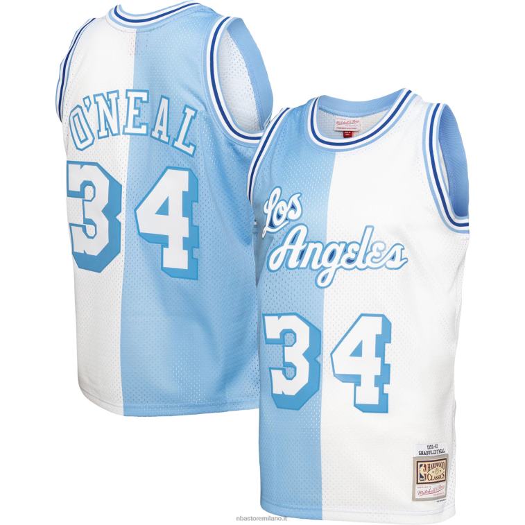 NBA 00F2L150 los angeles lakers shaquille o'neal maglia swingman divisa in legno duro classico blu polvere / bianco