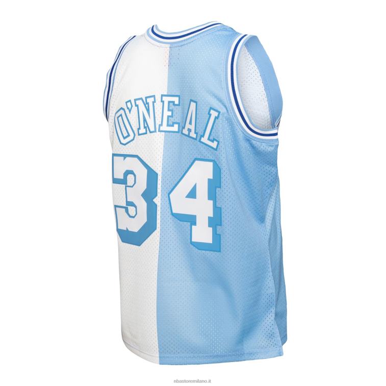 NBA 00F2L150 los angeles lakers shaquille o\'neal maglia swingman divisa in legno duro classico blu polvere / bianco