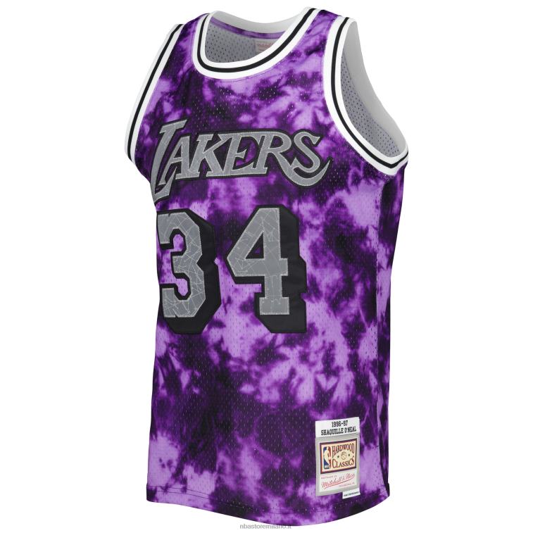 NBA 00F2L1620 los angeles lakers shaquille o\'neal mitchell & ness viola galassia swingman jersey