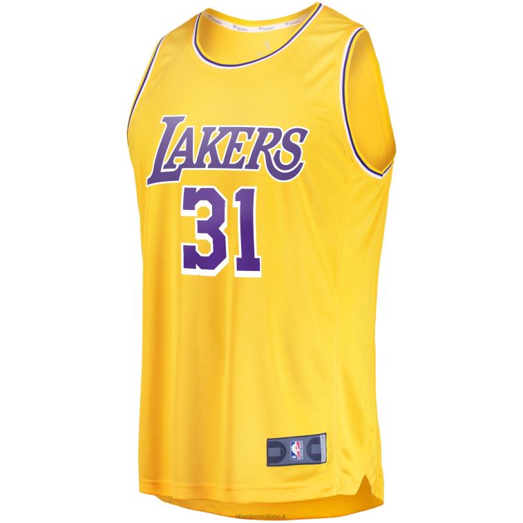 NBA 00F2L1767 los angeles lakers thomas bryant oro maglia replica fast break